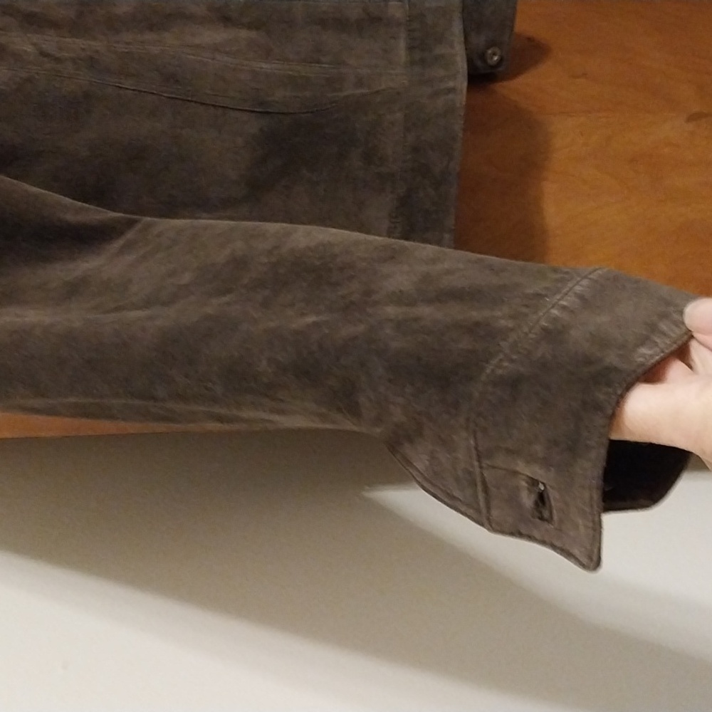 Seattle Suede X Eddie Bauer trucker jacket (WASHABLE SUEDE) - Picture 4 of 8